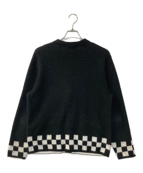 SUPREME（シュプリーム）Supreme (シュプリーム) Brushed Checkerboard Cardigan/ブラッシュド チェッカーボード カーディガン ブラック サイズ:Sの古着・服飾アイテム