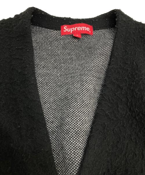 SUPREME（シュプリーム）Supreme (シュプリーム) Brushed Checkerboard Cardigan/ブラッシュド チェッカーボード カーディガン ブラック サイズ:Sの古着・服飾アイテム