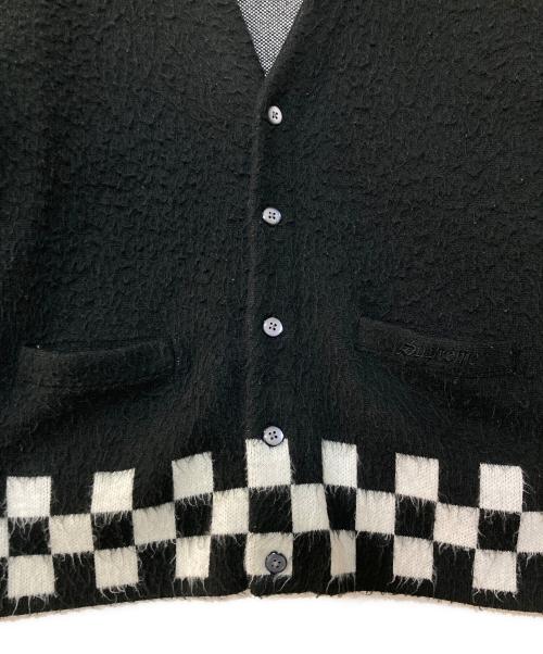 SUPREME（シュプリーム）Supreme (シュプリーム) Brushed Checkerboard Cardigan/ブラッシュド チェッカーボード カーディガン ブラック サイズ:Sの古着・服飾アイテム