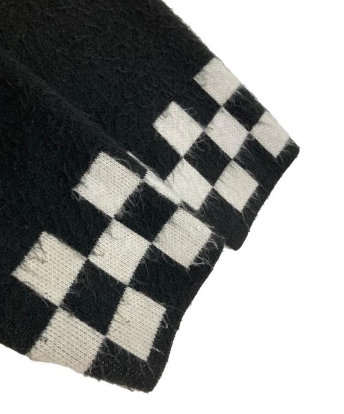 SUPREME（シュプリーム）Supreme (シュプリーム) Brushed Checkerboard Cardigan/ブラッシュド チェッカーボード カーディガン ブラック サイズ:Sの古着・服飾アイテム