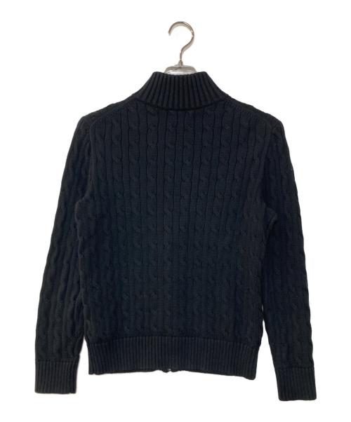 POLO RALPH LAUREN（ポロ・ラルフローレン）POLO RALPH LAUREN (ポロ・ラルフローレン) ポロベアジップアップニット ブラック サイズ:L(キッズ規格)の古着・服飾アイテム