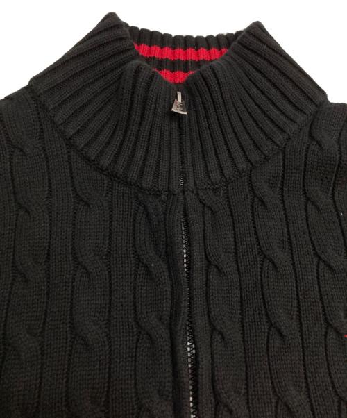 POLO RALPH LAUREN（ポロ・ラルフローレン）POLO RALPH LAUREN (ポロ・ラルフローレン) ポロベアジップアップニット ブラック サイズ:L(キッズ規格)の古着・服飾アイテム