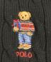中古・古着 POLO RALPH LAUREN (ポロ・ラルフローレン) ポロベアジップアップニット ブラック サイズ:L(キッズ規格)：7000円