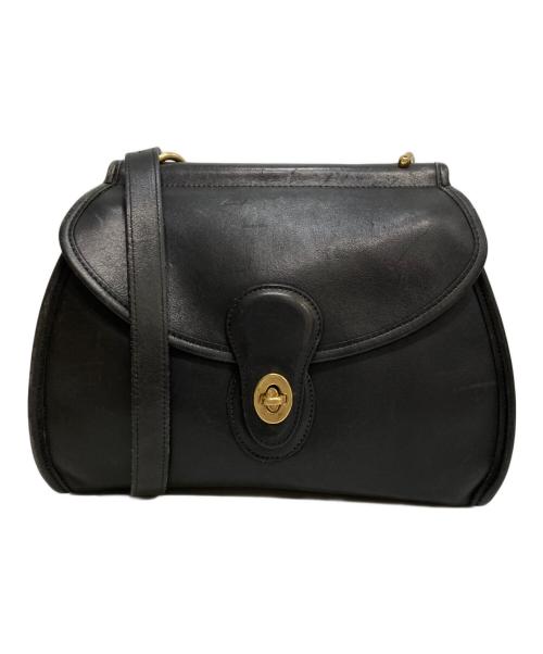 COACH（コーチ）COACH (コーチ) ターンロックシティショルダーバッグ ブラックの古着・服飾アイテム