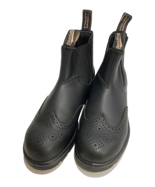 BLUND STONE（ブランドストーン）BLUND STONE (ブランドストーン) ELASTIC SIDED BROGUE BOOT エラスティック サイド ブローグ ブーツ ブラック サイズ:7の古着・服飾アイテム