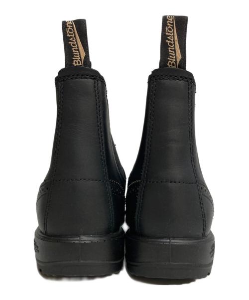 BLUND STONE（ブランドストーン）BLUND STONE (ブランドストーン) ELASTIC SIDED BROGUE BOOT エラスティック サイド ブローグ ブーツ ブラック サイズ:7の古着・服飾アイテム