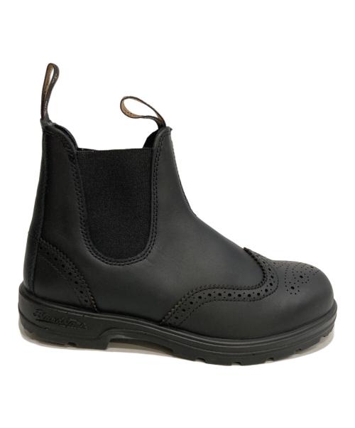 BLUND STONE（ブランドストーン）BLUND STONE (ブランドストーン) ELASTIC SIDED BROGUE BOOT エラスティック サイド ブローグ ブーツ ブラック サイズ:7の古着・服飾アイテム