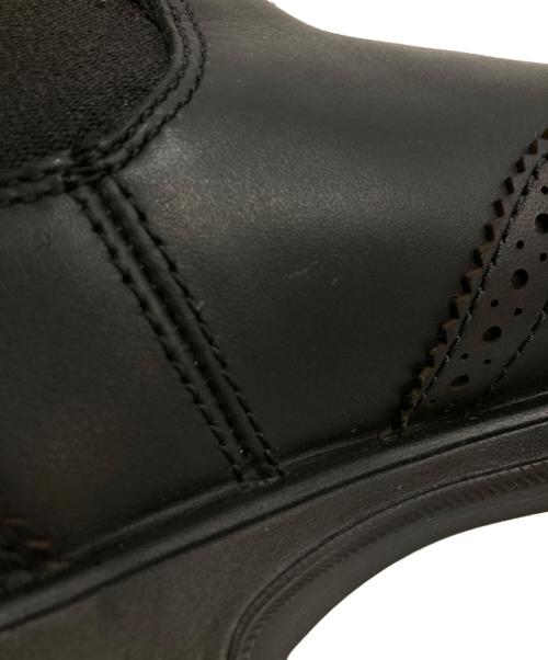 BLUND STONE（ブランドストーン）BLUND STONE (ブランドストーン) ELASTIC SIDED BROGUE BOOT エラスティック サイド ブローグ ブーツ ブラック サイズ:7の古着・服飾アイテム