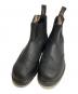 BLUND STONE（ブランドストーン）の古着「ELASTIC SIDED BROGUE BOOT エラスティック サイド ブローグ ブーツ」｜ブラック
