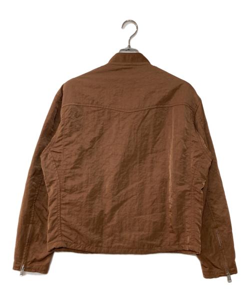 BEAMS PLUS（ビームスプラス）BEAMS PLUS (ビームスプラス) ナイロンサテンライダースジャケット ブラウン サイズ:Mの古着・服飾アイテム