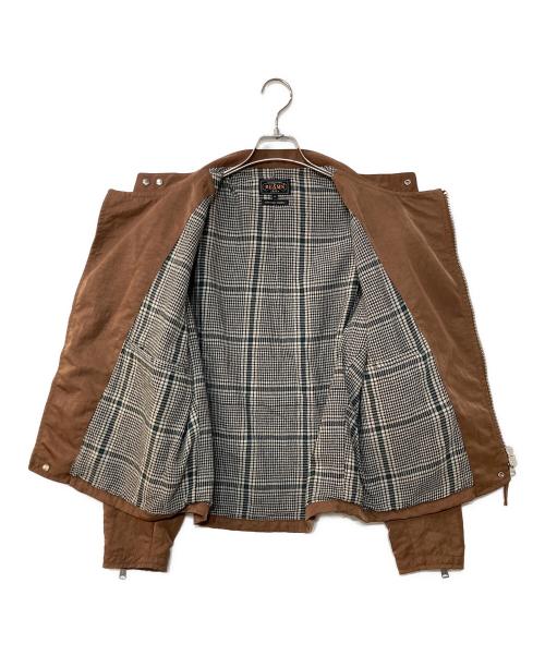 BEAMS PLUS（ビームスプラス）BEAMS PLUS (ビームスプラス) ナイロンサテンライダースジャケット ブラウン サイズ:Mの古着・服飾アイテム