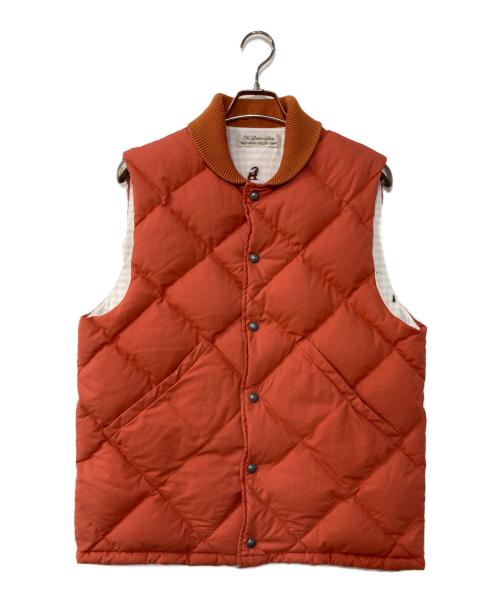 REMI RELIEF（レミレリーフ）REMI RELIEF (レミレリーフ) BEAMS PLUS (ビームスプラス) 別注ダウンベスト オレンジ サイズ:Lの古着・服飾アイテム