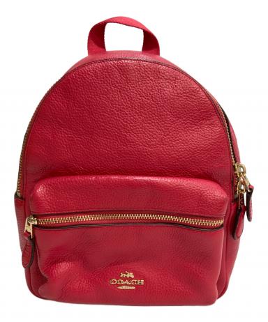 中古・古着通販】COACH (コーチ) レザーミニリュック レッド｜ブランド