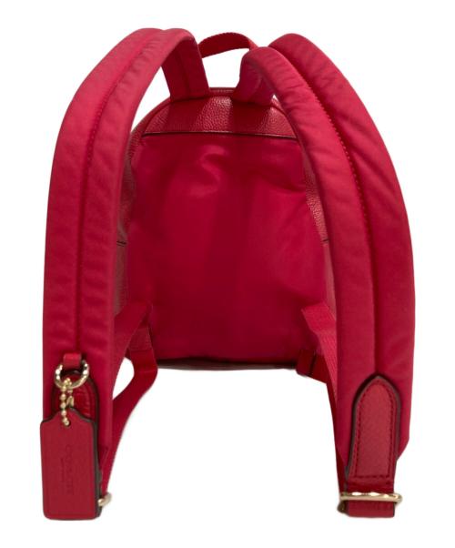 COACH（コーチ）COACH (コーチ) レザーミニリュック レッドの古着・服飾アイテム
