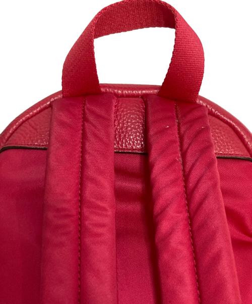COACH（コーチ）COACH (コーチ) レザーミニリュック レッドの古着・服飾アイテム