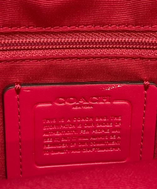 COACH（コーチ）COACH (コーチ) レザーミニリュック レッドの古着・服飾アイテム