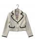 Her lip to（ハーリップトゥ）の古着「Wool-Blend Cropped Tweed Blazer」｜アイボリー