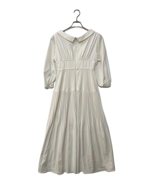 HER LIP TO（ハーリップトゥ）Her lip to (ハーリップトゥ) Pleated Open Shirt Dress ホワイト サイズ:Sの古着・服飾アイテム