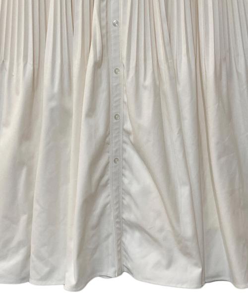 HER LIP TO（ハーリップトゥ）Her lip to (ハーリップトゥ) Pleated Open Shirt Dress ホワイト サイズ:Sの古着・服飾アイテム