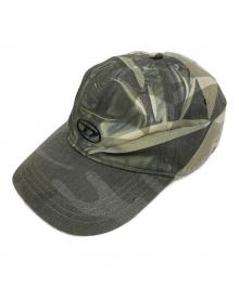 DIESEL（ディーゼル）の古着「C-KADER Camo baseball cap with creased print」｜グリーン