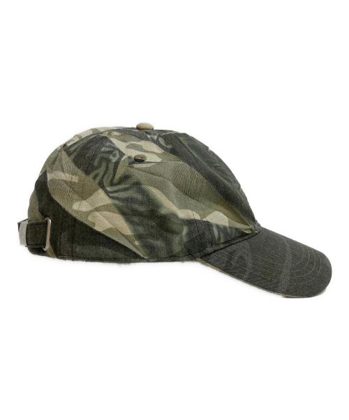 DIESEL（ディーゼル）DIESEL (ディーゼル) C-KADER Camo baseball cap with creased print グリーンの古着・服飾アイテム