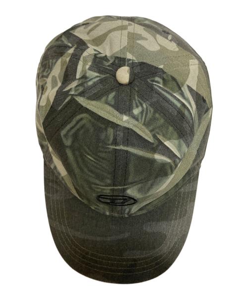 DIESEL（ディーゼル）DIESEL (ディーゼル) C-KADER Camo baseball cap with creased print グリーンの古着・服飾アイテム