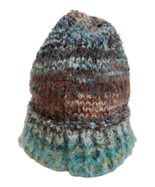 stussy（ステューシー）stussy (ステューシー) TEXTURED YARN SKULLCAP ブルーの古着・服飾アイテム
