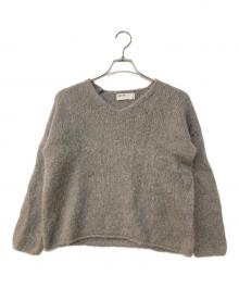 evam eva（エヴァムエヴァ）の古着「alpaca wool v neck pullover」｜グレー