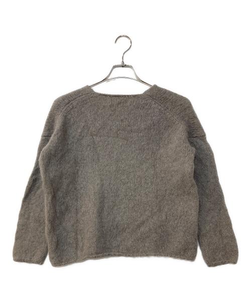 evam eva（エヴァムエヴァ）evam eva (エヴァムエヴァ) alpaca wool v neck pullover グレー サイズ:なしの古着・服飾アイテム