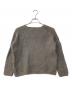 evam eva (エヴァムエヴァ) alpaca wool v neck pullover グレー サイズ:なし：7000円