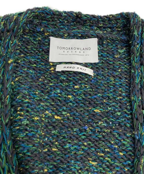 TOMORROW LAND tricot（トゥモローランド トリコ）TOMORROW LAND tricot (トゥモローランド トリコ) ハンドメイドニットカーディガン マルチカラー サイズ:Fの古着・服飾アイテム