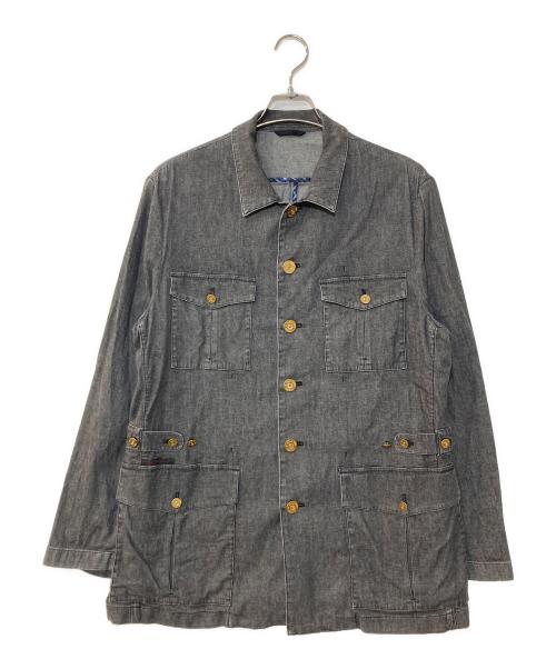 PAPAS（パパス）PAPAS (パパス) カバーオール グレー サイズ:Mの古着・服飾アイテム