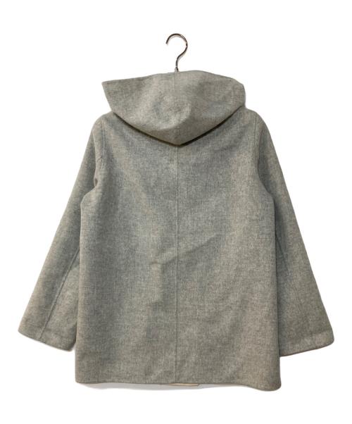 23区（ニジュウサンク）23区 (ニジュウサンク) アンゴラ混ソフトリバーコート グレー サイズ:40の古着・服飾アイテム