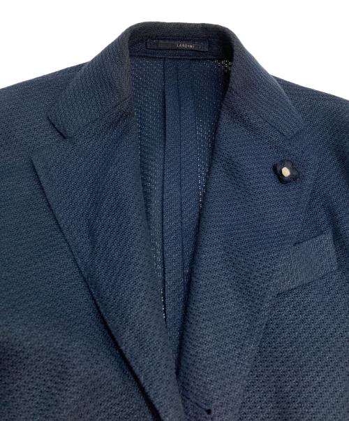 LARDINI（ラルディーニ）LARDINI (ラルディーニ) リネン混3Bアンコンジャケット ネイビー サイズ:44の古着・服飾アイテム