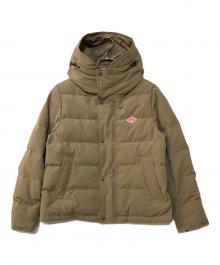 DANTON（ダントン）の古着「HOODED DOWN JACKET ダウンジャケット」｜ベージュ