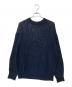 MEIAS（メイアス）の古着「BRIGHT LINEN LOW GAUGE PULL OVER」｜ネイビー