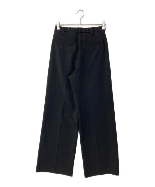 Spick and Span（スピック＆スパン）Spick and Span (スピック＆スパン) ダブルクロスツータックパンツ ブラック サイズ:36の古着・服飾アイテム