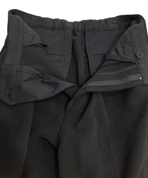 Spick and Span（スピック＆スパン）Spick and Span (スピック＆スパン) ダブルクロスツータックパンツ ブラック サイズ:36の古着・服飾アイテム