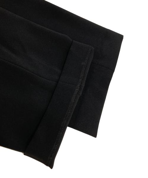 Spick and Span（スピック＆スパン）Spick and Span (スピック＆スパン) ダブルクロスツータックパンツ ブラック サイズ:36の古着・服飾アイテム