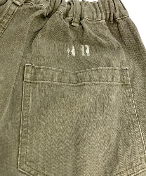 HaRi（ハリ）HaRi (ハリ) ペンキ加工 ヘリンボーン イージーパンツ グリーン サイズ:2の古着・服飾アイテム