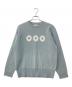 999HUMANITY（999ヒューマニティ）の古着「LAMBSWOOL LOGO CREWNECK KNIT」｜ブルー