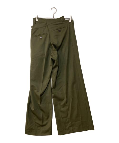 Open Sesame Club（オープンセサミクラブ）Open Sesame Club (オープンセサミクラブ) asymmetry wide pants アシンメトリーワイドパンツ グリーン サイズ:1の古着・服飾アイテム