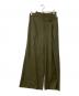Open Sesame Club（オープンセサミクラブ）の古着「asymmetry wide pants アシンメトリーワイドパンツ」｜グリーン