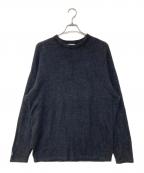 barefoot dreams×Ron Hermanベアフットドリームス×ロンハーマン）の古着「パイル ロゴスウェット」｜チャコールグレー