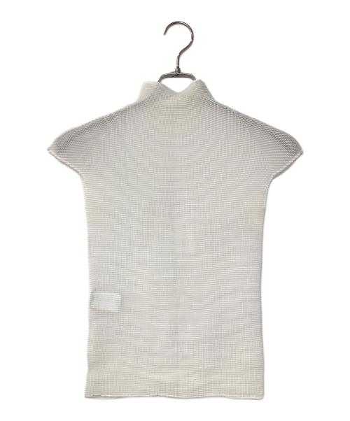 ISSEY MIYAKE（イッセイミヤケ）ISSEY MIYAKE (イッセイミヤケ) プリーツカットソー ホワイト サイズ:Mの古着・服飾アイテム