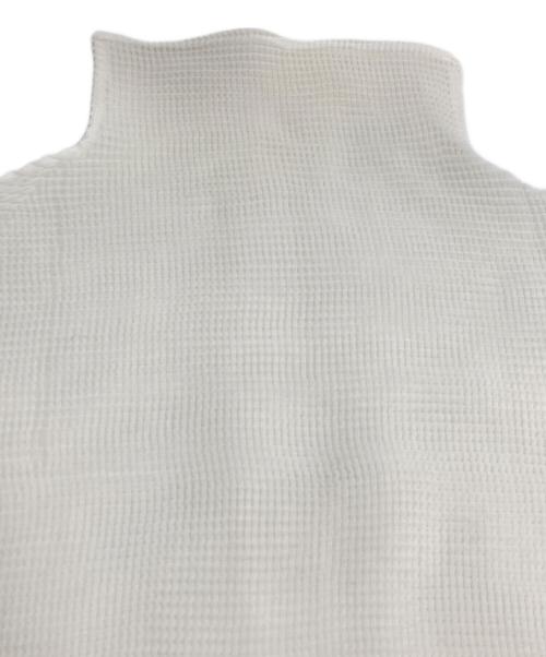 ISSEY MIYAKE（イッセイミヤケ）ISSEY MIYAKE (イッセイミヤケ) プリーツカットソー ホワイト サイズ:Mの古着・服飾アイテム