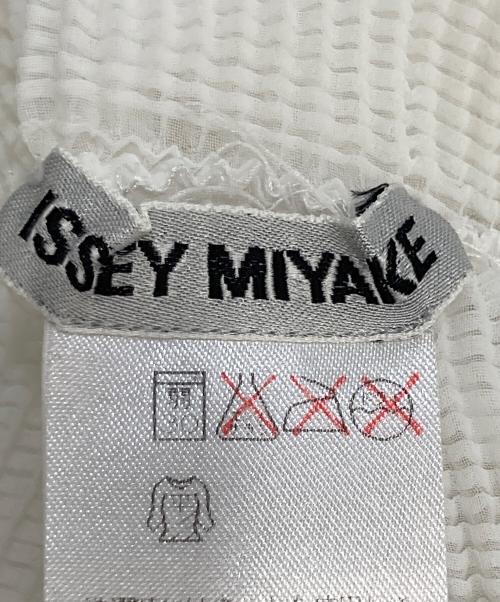 ISSEY MIYAKE（イッセイミヤケ）ISSEY MIYAKE (イッセイミヤケ) プリーツカットソー ホワイト サイズ:Mの古着・服飾アイテム