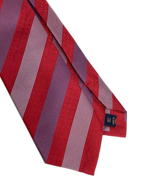 LOUIS VUITTON（ルイ ヴィトン）LOUIS VUITTON (ルイ ヴィトン) クラヴァット・ストライプ ネクタイ レッド サイズ:なしの古着・服飾アイテム