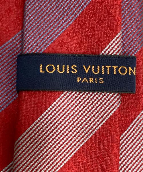 LOUIS VUITTON（ルイ ヴィトン）LOUIS VUITTON (ルイ ヴィトン) クラヴァット・ストライプ ネクタイ レッド サイズ:なしの古着・服飾アイテム