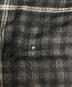 中古・古着 Y's (ワイズ) WOOL/SILK PLAID SCARF ブラック：12000円